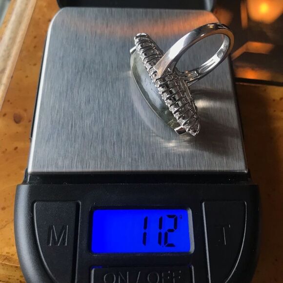 Natural Labradorite Sterling Silver Ring Size 7 - Picture 7 of 8